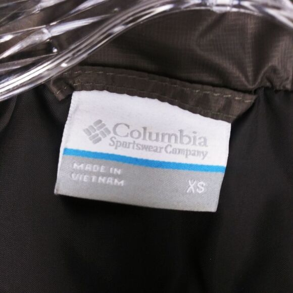 Columbia brown puffer vest with hoodie size XS - Picture 5 of 7